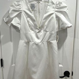David’s Bridal db studio Short Satin Dress SDWG1089